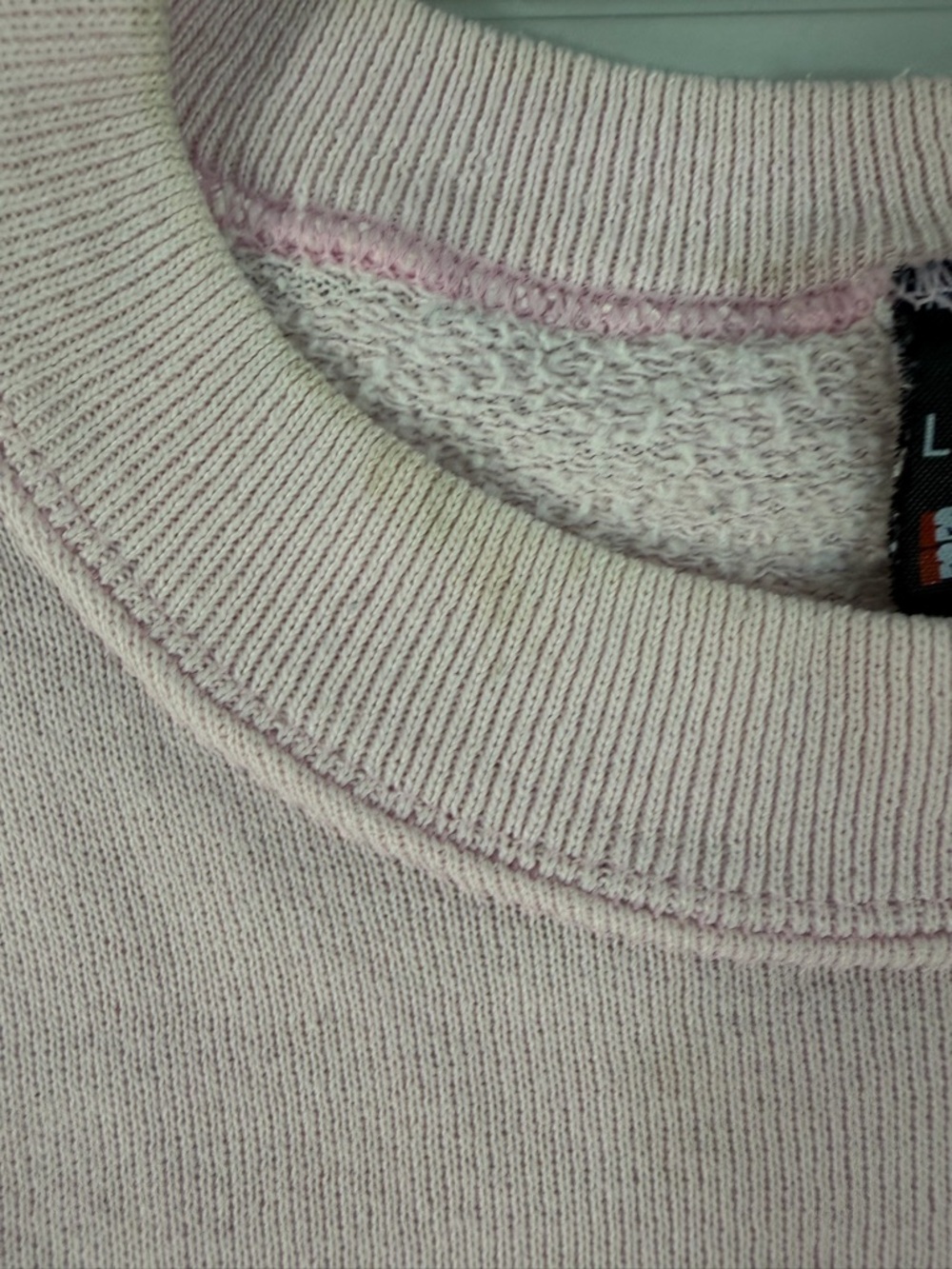 Vintage Country Geese Grandma Core 90s Sweatshirt Size L Pink Check Ribbon Mom - Picture 5 of 10